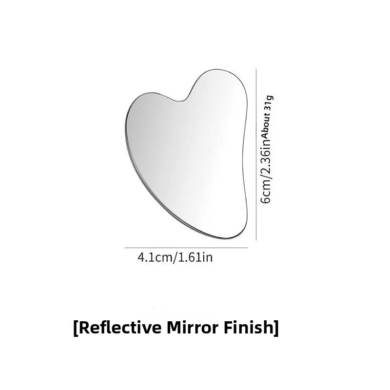 Stainless steel facial gua sha beauty tool