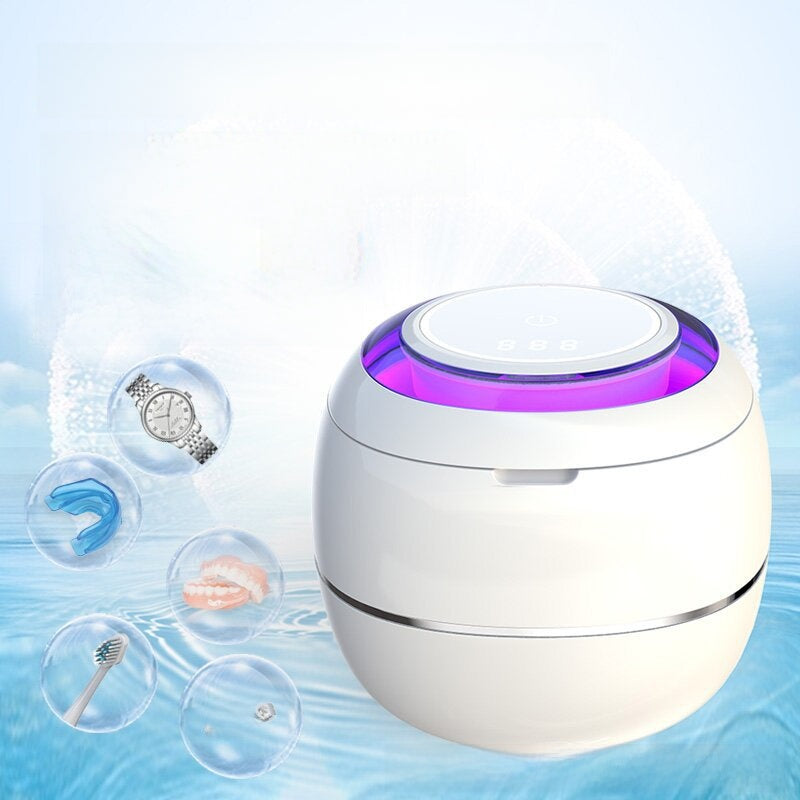 Ultrasonic dental appliance cleaner