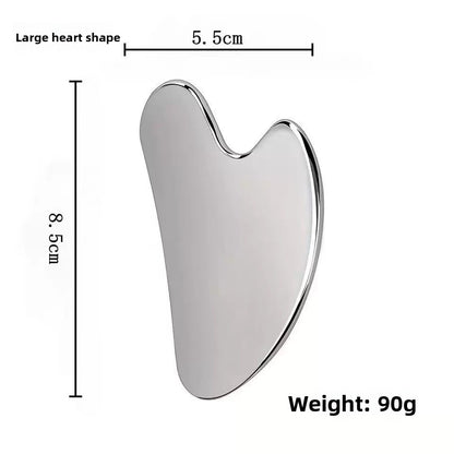 Stainless steel facial gua sha beauty tool