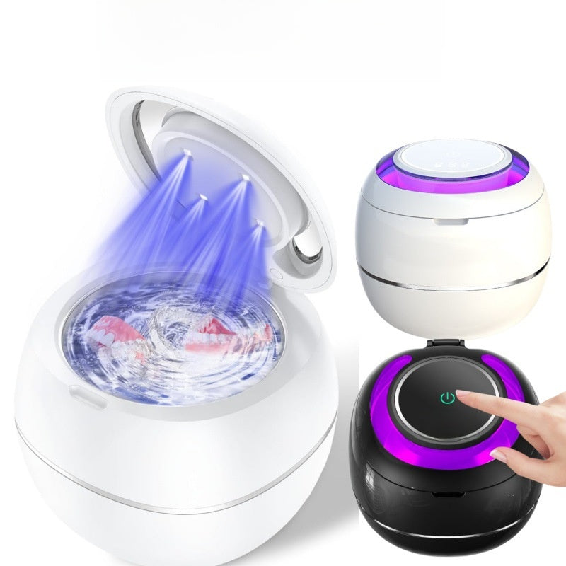 Ultrasonic dental appliance cleaner