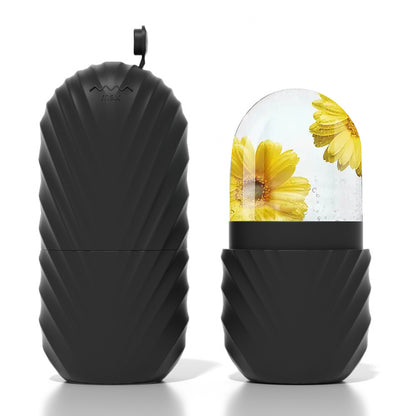 Ice cube mold for reducing swelling and massaging