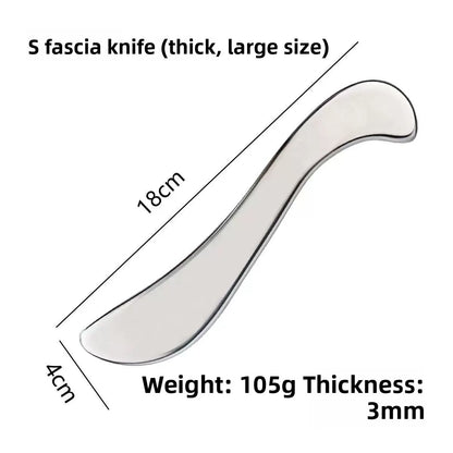 Stainless steel facial gua sha beauty tool